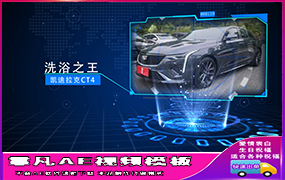 B258蓝色科技感图文展示