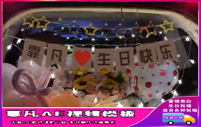 B330车尾气球表白