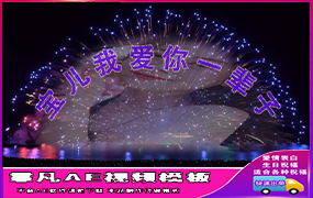 B541烟花唯美表白