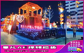 B678霓虹灯彩灯夜景