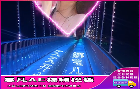 B785桥霓心形照片霓虹灯文字