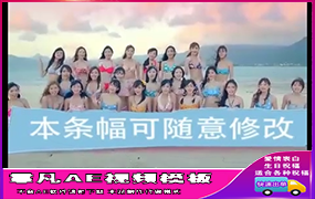 B820沙滩美女宣传