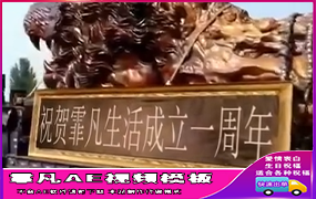 B923狮子牌匾文字宣传