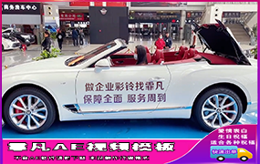 B981美女开敞篷白车身文字